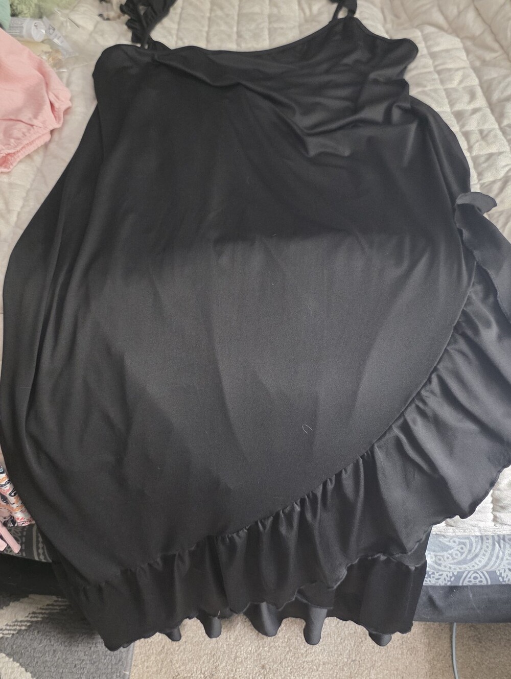 Black Wrap Around Bathing Suit Cover Up